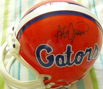 Steve Spurrier autographed Florida Gators mini helmet