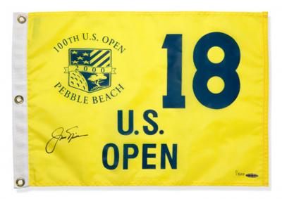 Jack Nicklaus autographed 2000 U.S. Open golf pin flag ltd. edit. 500 (UDA)