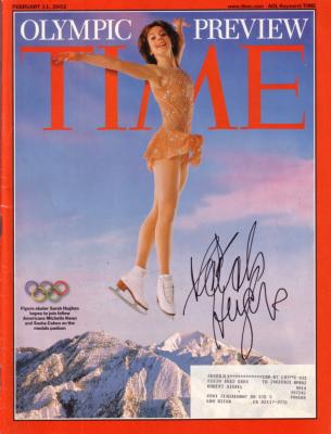Sarah Hughes (skating) autographed 2002 Time magazine