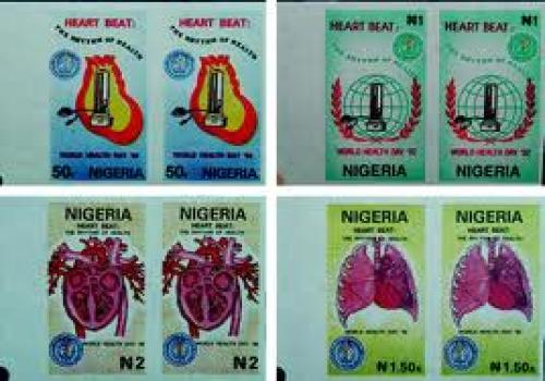 Nigeria issued a set of four stamps; two depicting a sphygmomanometer