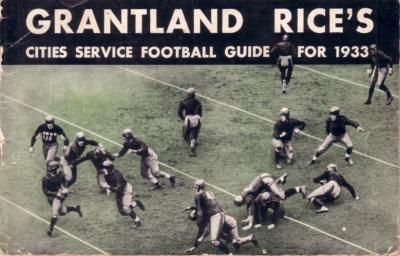 1933 Grantland Rice's Cities Service Football Guide