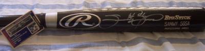 Sammy Sosa autographed Rawlings Big Stick game model bat