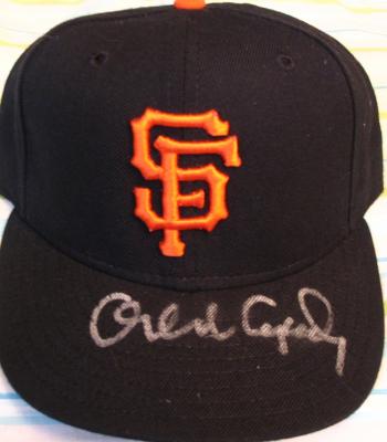 Orlando Cepeda autographed San Francisco Giants authentic game model cap