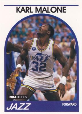 Karl Malone Utah Jazz 1989-90 Hoops card (lot of 10)