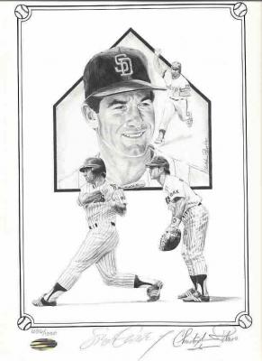Steve Garvey autographed San Diego Padres 11x14 lithograph (Steiner)