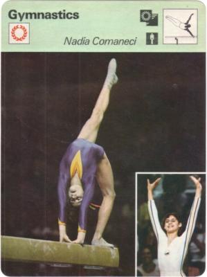 Nadia Comaneci 1977 Sportscaster card