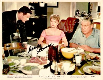 Debbie Reynolds autographed 8x10 The Mating Game photo