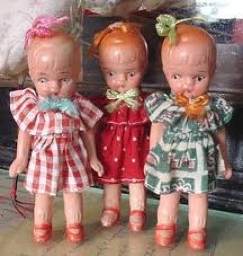 Dolls; During the 1940's all bisque dolls were imported mainly from Japan