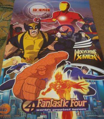 Iron Man Wolverine X-Men Fantastic Four Nicktoons promo poster