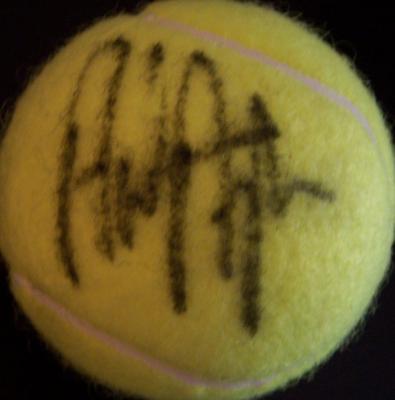 Andre Agassi autographed tennis ball