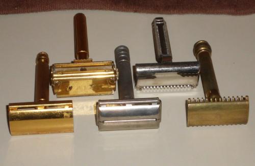 Mixed Lot of Five Vintage Safety Razors