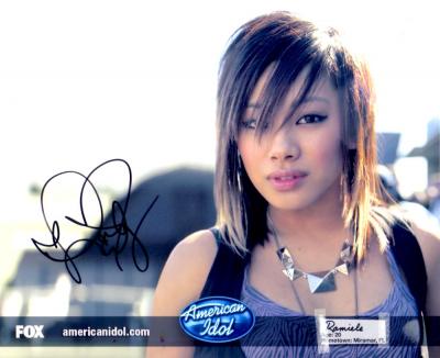 Ramiele Malubay autographed 2008 American Idol 8x10 photo