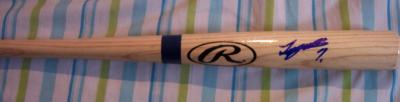 Tsuyoshi Nishioka autographed mini Rawlings Big Stick bat