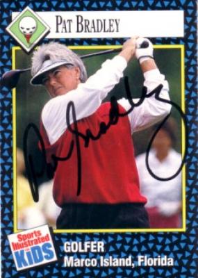 Pat Bradley autographed Sports Illustrated for Kids golf card