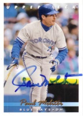 Paul Molitor autographed Toronto Blue Jays 1993 Upper Deck card