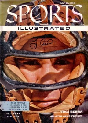 Yogi Berra autographed New York Yankees 1955 Sports Illustrated
