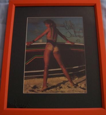 Kathy Ireland autographed Sports Illustrated swimsuit photo matted & framed