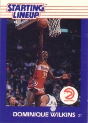 Dominique Wilkins Hawks 1988 Kenner Starting Lineup card