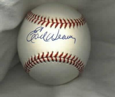 Earl Weaver autographed MLB baseball
