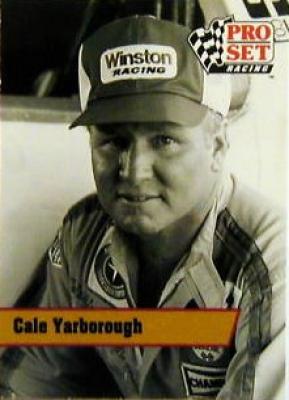 Cale Yarborough 1991 Pro Set Racing Legends insert card L14