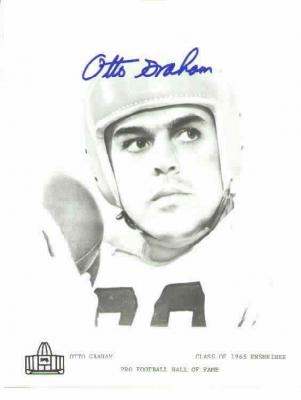 Otto Graham autographed Cleveland Browns 8x10 black & white photo