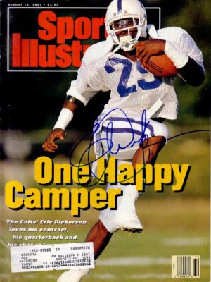 Eric Dickerson autographed Indianapolis Colts 1991 Sports Illustrated
