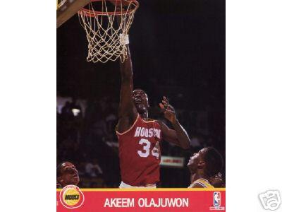 Hakeem Olajuwon Rockets NBA Hoops 8x10 photo