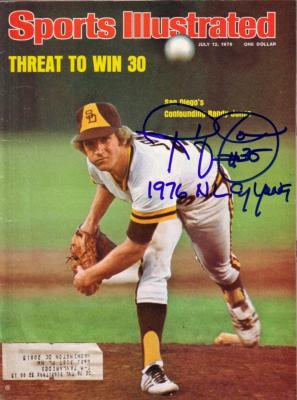 Randy Jones autographed San Diego Padres 1976 Sports Illustrated inscribed 1976 NL CY YOUNG