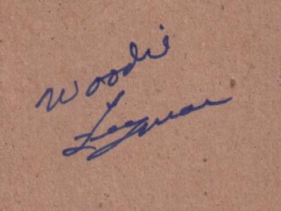 Woodie Fryman autograph on plain card