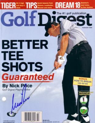 Nick Price autographed 2000 Golf Digest magazine
