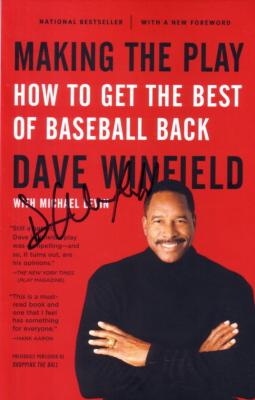 Dave Winfield autographed Making the Play book