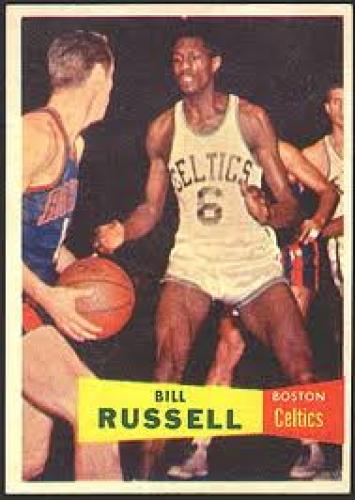 Basketball Card;  Bill Russell rookie card 1957 topps basketball