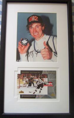 Wayne Gretzky autographed Goal 802 8x10 Los Angeles Kings photo framed with commemorative card