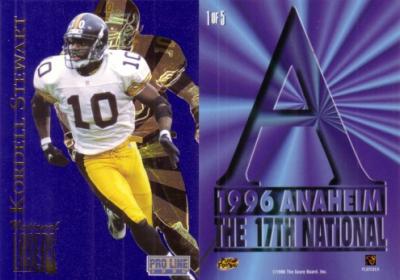 Kordell Stewart 1996 Pro Line Lasers National Convention promo card