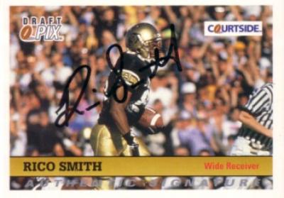 Rico Smith Colorado certified autograph 1992 Courtside card