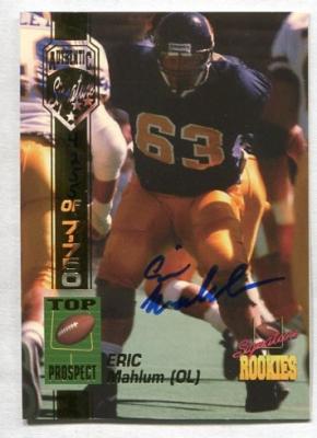 Eric Mahlum Cal certified autograph 1994 Signature Rookies card