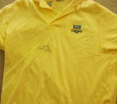 Rich Beem autographed 2002 PGA Championship golf shirt
