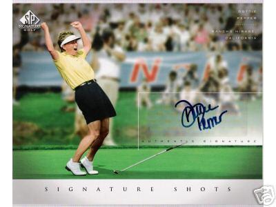 Dottie Pepper certified autograph 2004 SP Signature 8x10 photo card