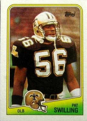 Pat Swilling Saints 1988 Topps Rookie Card