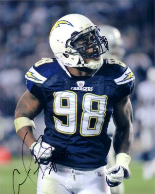 Antwan Barnes autographed San Diego Chargers 8x10 photo