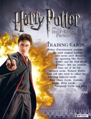 Harry Potter and the Half-Blood Prince ArtBox card promo sell sheet