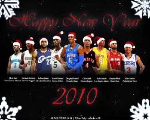 NBA Stars Happy New Year 2010 Wallpaper