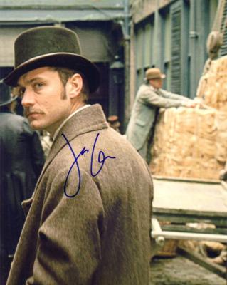 Jude Law autographed Sherlock Holmes 8x10 photo
