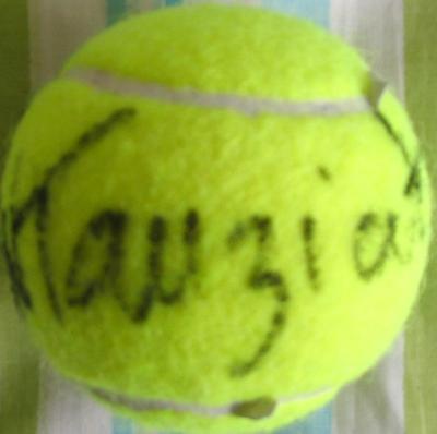 Natalie Tauziat autographed tennis ball