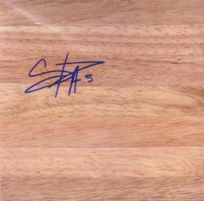 Cappie Pondexter autographed 6x6 basketball hardwood floor
