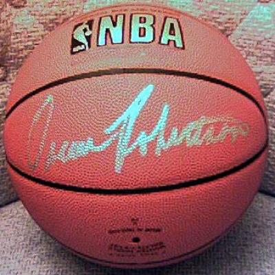 Oscar Robertson autographed NBA game basketball