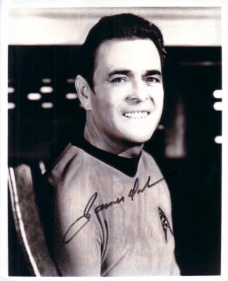 James Doohan autographed Star Trek vintage 8x10 black & white photo