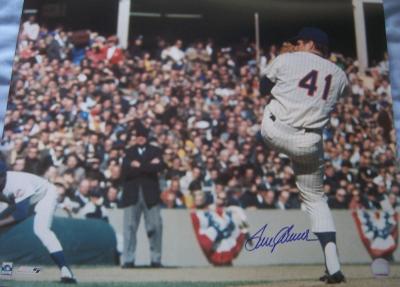 Tom Seaver autographed Mets 16x20 poster size photo