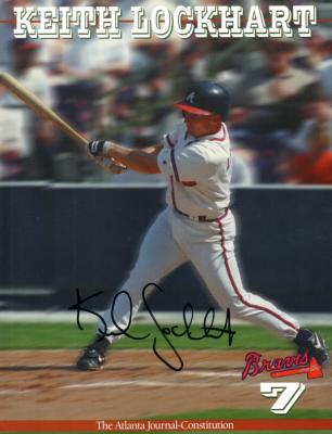Keith Lockhart autographed Atlanta Braves 8x11 photo card