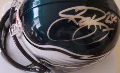 Sheldon Brown & Michael Lewis autographed Philadelphia Eagles mini helmet